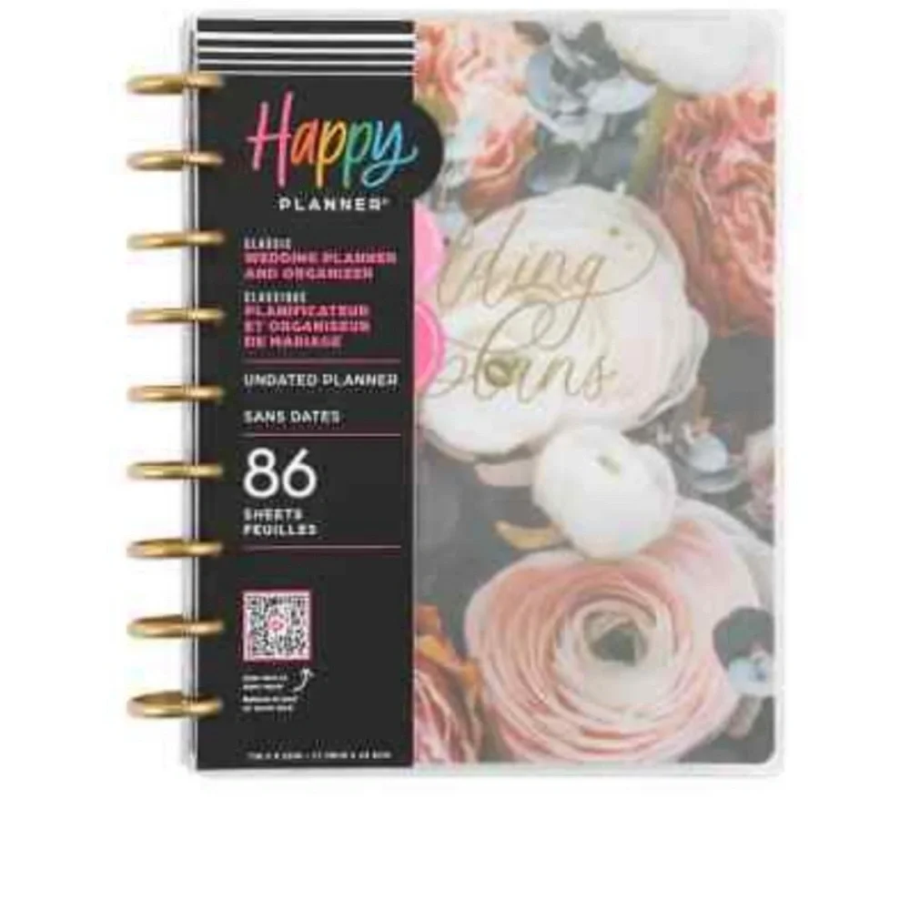 🆕 Happy Planner Undated Wedding Planner and Organizer